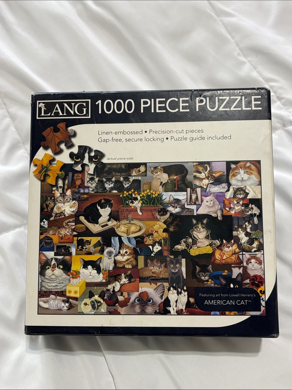🧩Used 1000 pc Lang “American Cat” puzzle 🧩
